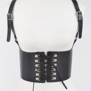 Vegan Leather Corset Harness Belt